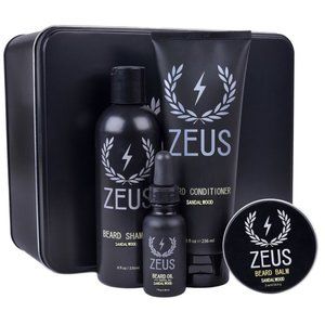 Zeus Everyday Beard Grooming Kit, Sandle Wood